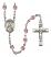 Saint Matilda Engravable Rosary with Light Amethyst Beads