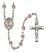 Our Lady of San Juan Engravable Rosary with Light Amethyst Beads