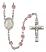 Saint Basil the Great Engravable Rosary with Light Amethyst Beads