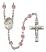 Our Lady of Good Counsel Engravable Rosary with Light Amethyst Beads