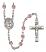 Virgen de la Merced Engravable Rosary with Light Amethyst Beads