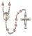 Saint Zoe of Rome Engravable Rosary with Light Amethyst Beads