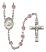 Saint Arnold Janssen Engravable Rosary with Light Amethyst Beads