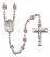 Saint Felicity Engravable Rosary with Light Amethyst Beads