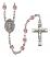 Saint Juliana of Cumae Engravable Rosary with Light Amethyst Beads