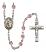 Saint Raymond of Penafort Engravable Rosary with Light Amethyst Beads