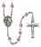 Our Lady of Assumption Engravable Rosary with Light Amethyst Beads