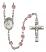 Saint Pauline Visintainer Engravable Rosary with Light Amethyst Beads