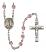 Our Lady of Kibeho Engravable Rosary with Light Amethyst Beads