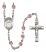 Saint Winifred of Wales Engravable Rosary with Light Amethyst Beads