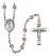 Saint Mary Magdalene of Canossa Engravable Rosary with Light Amethyst Beads