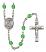 San Cristobal Engravable Rosary with Peridot Beads