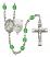 Saint Joseph of Cupertino Rosary with Peridot Beads