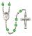 Saint Josephine Bakhita Engravable Rosary with Peridot Beads