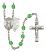 Divine Mercy Rosary with Peridot Beads