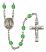 Our Lady of Kibeho Engravable Rosary with Peridot Beads