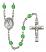 Saint Mary Magdalene of Canossa Engravable Rosary with Peridot Beads