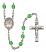 Blessed Emilie Tavernier Gamelin Engravable Rosary with Peridot Beads