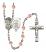 Saint Michael and Air Force Rosary with Pink Beads