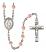 Miraculous Engravable Rosary with Pink Beads