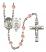 Guardian Angel and Air Force Rosary with Pink Beads