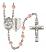 Sts. Cosmas & Damian and Doctors Rosary with Pink Beads