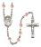 Saint Nimatullah Engravable Rosary with Pink Beads