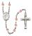 Our Lady the Undoer of Knots Engravable Rosary with Pink Beads