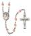 Our Lady of Czestochowa Rosary with Pink Beads