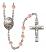 Pope Francis Rosary with Pink Beads