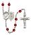 Pope Emeritace Benedict XVI Rosary with Ruby Beads