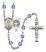 Saint Benedict Rosary with Sapphire Beads