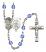 Saint Michael and Air Force Rosary with Sapphire Beads