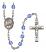 Virgen de la Divina Providencia Engravable Rosary with Sapphire Beads