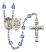 Guardian Angel and EMT Rosary with Sapphire Beads