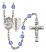 Sts. Cosmas & Damian and Doctors Rosary with Sapphire Beads