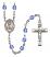 Our Lady of San Juan Engravable Rosary with Sapphire Beads