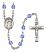 Saint Wolfgang Engravable Rosary with Sapphire Beads