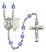 Divine Mercy Rosary with Sapphire Beads