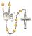 Saint Christopher and Water Polo-Men Rosary with Topaz Beads