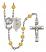 Saint John Paul II Rosary with Topaz Beads