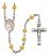 Blessed Herman the Cripple Engravable Rosary with Topaz Beads