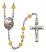 Pope Francis Rosary with Topaz Beads