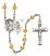 Guardian Angel and Golf Rosary with Topaz Beads