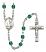 Saint Andrew the Apostle Engravable Rosary with Zircon Beads