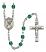 Saint Agatha Engravable Rosary with Zircon Beads