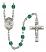 Saint Anthony of Padua Engravable Rosary with Zircon Beads