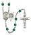 Saint Benedict Rosary with Zircon Beads