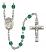 Saint Boniface Engravable Rosary with Zircon Beads