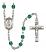 Saint Blaise Engravable Rosary with Zircon Beads